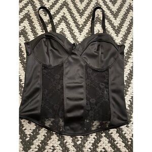 Divided Corset Cropped Top Small